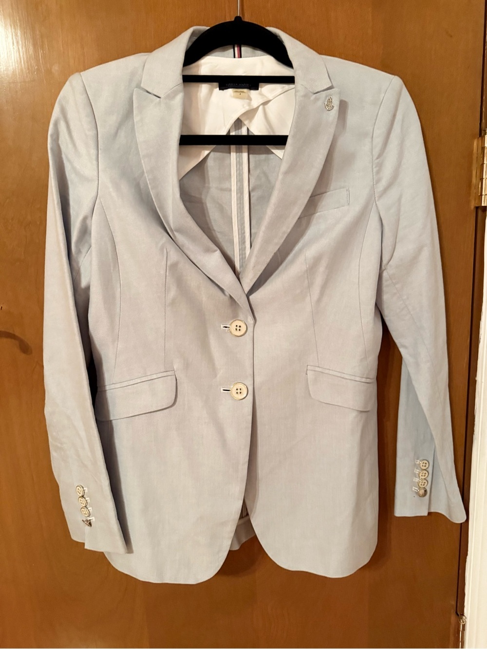 Sweet Lifht Blue Tommy Hilfiger Women's Tailored Blazer